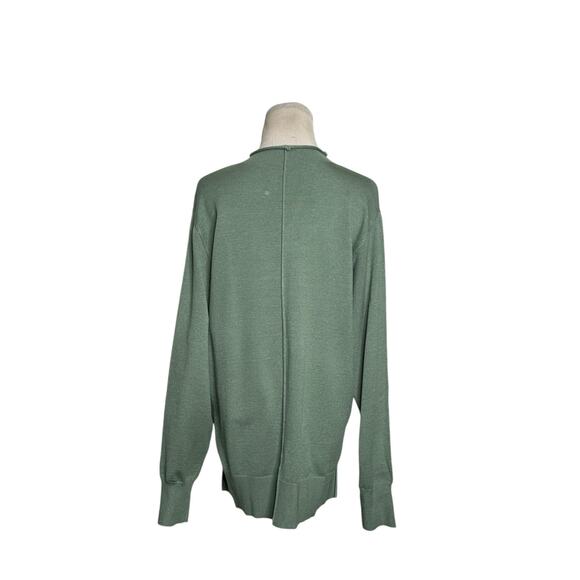 Green long sleeves high neck sweater size Large - Picture 2 of 9